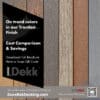 Idekk composite decking is available in current colors and in the Traction finish for anti-slip.